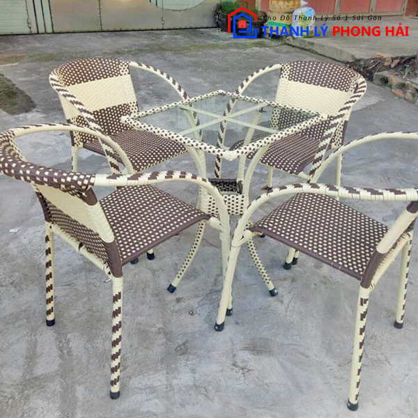 ghe-cafe-1 Thanh Lý Ghế Nhựa Có Lưng Dựa Tồn Kho Mới 99%
