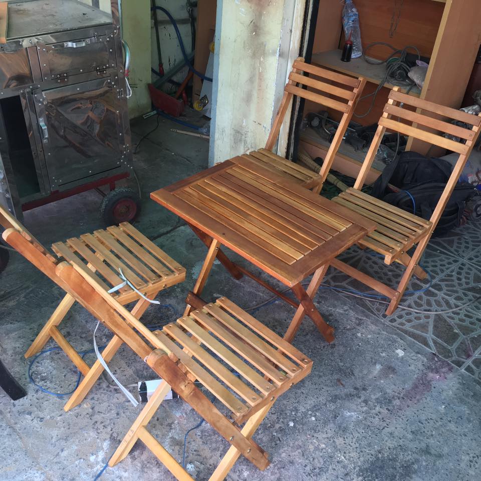 Bàn ăn thông minh 4 ghế bọc nệm xếp gọn gỗ tự nhiên -VBA16 - #1 Nội Thất  Việt Carpenter