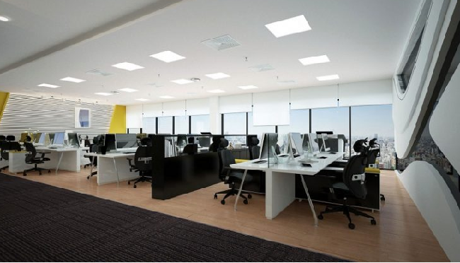 thiet-ke-van-phong-nho-sang-trong-dang-cap Ý Tưởng Thiết Kế Văn Phòng Có Diện Tích Hạn Chế