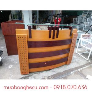 Quầy Cũ 1m4 MDF Vàng Nâu -1