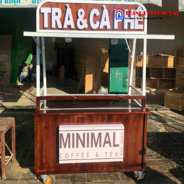 Thanh-ly-quay-pha-che-ca-phe-go-23 Thanh Lý Quầy Pha Chế Cà Phê Gỗ Mới 99% [10 Mẫu]