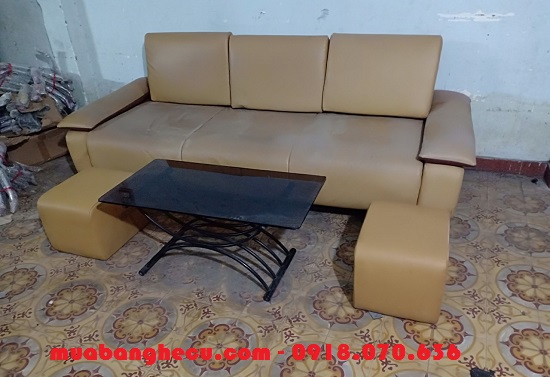 sofa-boc-da-kem-ban Những Mẫu Ghế Sofa Cũ Giá Rẻ Dưới 3 Triệu