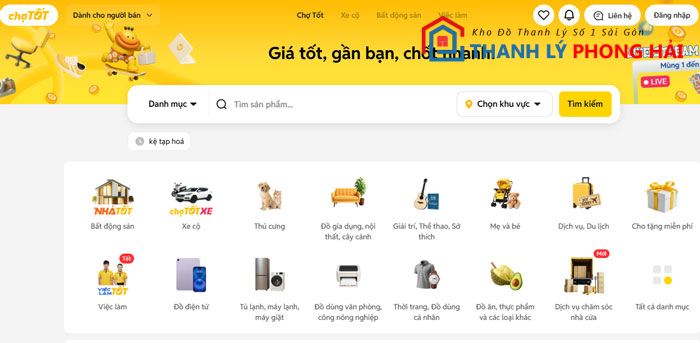 cho-tot Top 5 Địa chỉ mua bán, thanh lý kệ bán hàng tạp hóa cũ giá rẻ