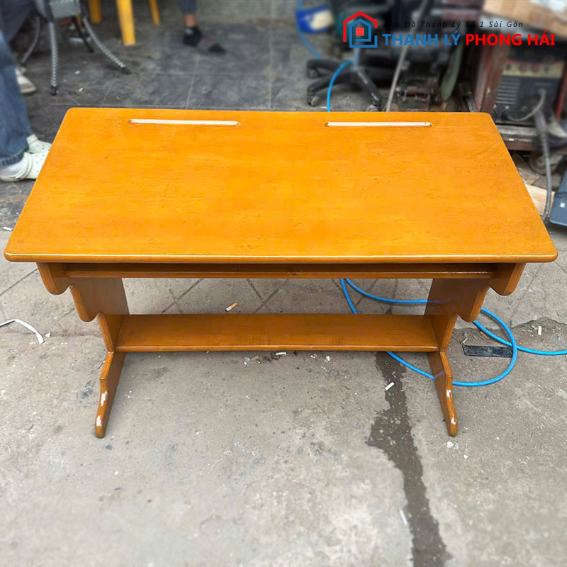 ban-go-1m-cu-dep-95-2 Thanh Lý Bàn Học Sinh Gỗ Cũ Giá Rẻ