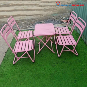 Thanh Lý Bộ Bàn Ghế Xếp Cafe Mới 99% (Nhiều Màu)