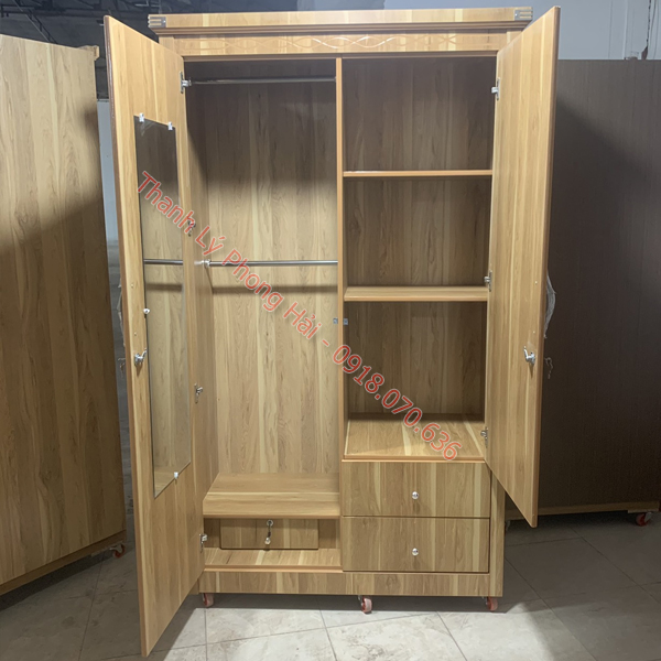 tu-quan-ao-melamine-77 Tủ Quần Áo 2 Cánh Tồn Kho Giá Rẻ Mới 99%