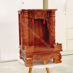 Bàn Thần Tài Ông Địa Gỗ Xoan Đào Mới 99%