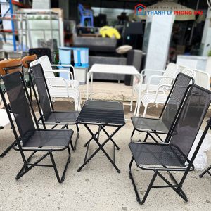 Thanh Lý Bộ Bàn Ghế Xếp Cafe Mới 99%