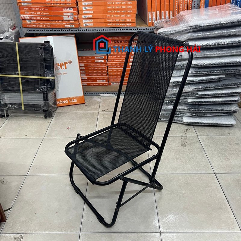 ghe-xep-lo-xo-lung-cao Thanh Lý Ghế Xếp Lò Xo Lưng Thấp Mới 99% (2 Màu)
