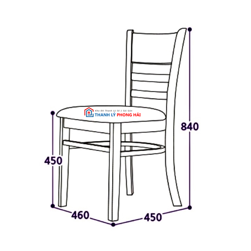 kich-thuoc-ke-cabin Thanh Lý Ghế Cabin Bọc Nệm M01 Mới 99% (4 Màu)