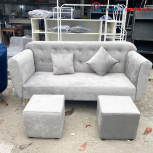 Thanh Lý Bộ Sofa Nệm Nhung Mới 99% (2 màu)