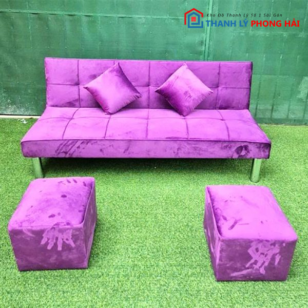 Thanh Lý Bộ Sofa Bed Bọc Simili Mới 99% (Nhiều Màu)