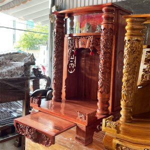 Bàn Thờ Ông Thần Tài - Ông Địa Cột Rồng Mới 99% (nhiều kích thước)