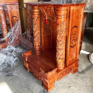 Thanh Lý Kệ Thờ Thần Tài Cột Rồng Mới 99% (nhiều kích thước)