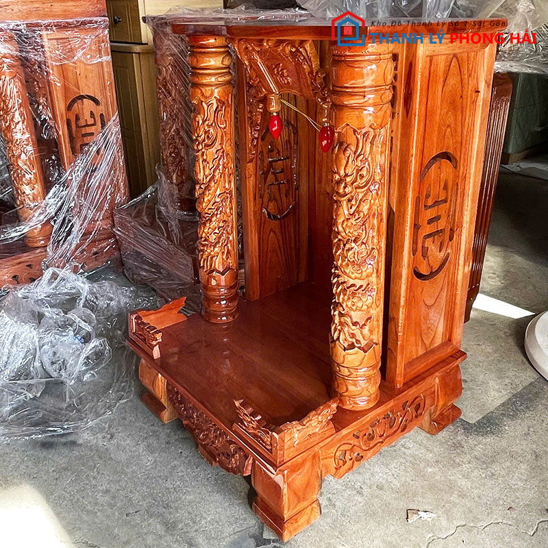 thanh-ly-ke-tho-than-tai-cot-rong-sang-trong-1 Thanh Lý Kệ Thờ Thần Tài Cột Rồng Mới 99% (nhiều kích thước)