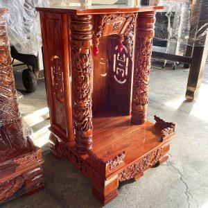 Thanh Lý Kệ Thờ Thần Tài Cột Rồng Mới 99% (nhiều kích thước)