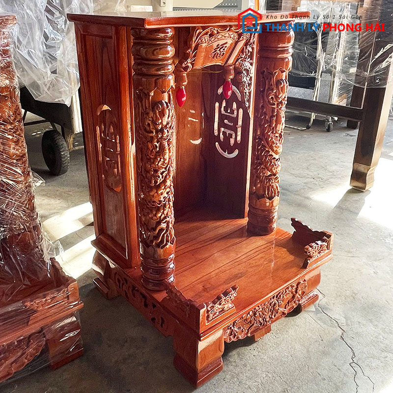 thanh-ly-ke-tho-than-tai-cot-rong-sang-trong-2 Thanh Lý Kệ Thờ Thần Tài Cột Rồng Mới 99% (nhiều kích thước)