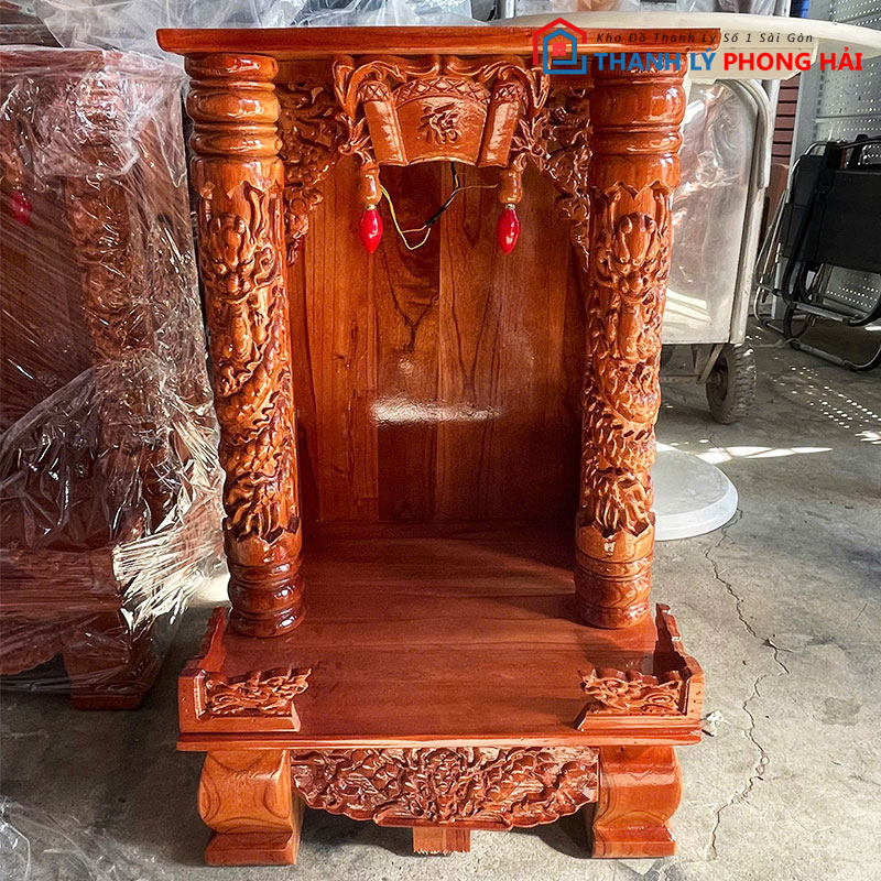thanh-ly-ke-tho-than-tai-cot-rong-sang-trong-3 Thanh Lý Kệ Thờ Thần Tài Cột Rồng Mới 99% (nhiều kích thước)