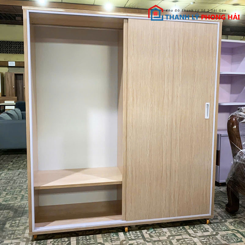 thanh-ly-tu-quan-ao-nhua-cua-lua-4-canh-1m4x1m8-1 Thanh Lý Tủ Áo Nhựa Đài Loan 1m64 Cửa Lùa Mới 99%