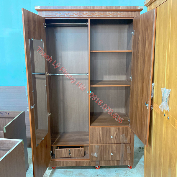 tu-quan-ao-melamine-8 Tủ Áo Melamine 1M2 Hàng Cao Cấp Mới 99%