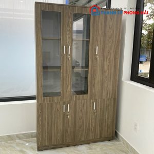 Thanh Lý Tủ Hồ Sơ Cửa Kính 1M2x2M Mới 99%