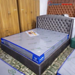 Thanh Lý Giường Bọc Da Simili 1M6 Cao Cấp Mới 99%