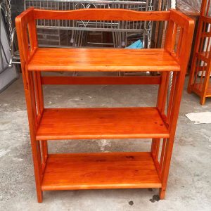 Thanh Lý Kệ Sách Gỗ 3 Tầng Màu Xoan Đào 65CM Tồn Kho