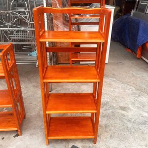 Thanh Lý Kệ Sách Gỗ 4 Tầng Màu Xoan Đào 50CM Tồn Kho