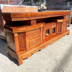 Thanh Lý Kệ Tivi Gỗ Sồi 1M8 Tồn Kho Mới 99%