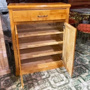 Thanh Lý Tủ Giày Gỗ Cao Su 60CM Tồn Kho Mới 99%