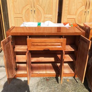 Thanh Lý Tủ Giày Gỗ Sồi 1M2 Tồn Kho Mới 99%