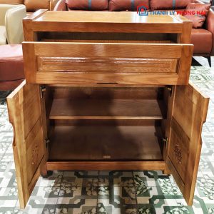 Thanh Lý Tủ Giày Gỗ Sồi 80CM Tồn Kho Mới 99%