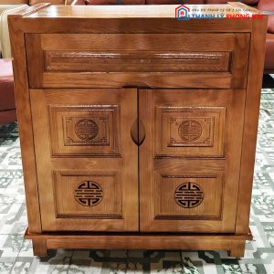 Thanh Lý Tủ Giày Gỗ Sồi 80CM Tồn Kho Mới 99%