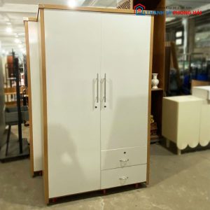 Thanh Lý Tủ Quần Áo Gỗ 2 Cánh 1M2 Mới 99%
