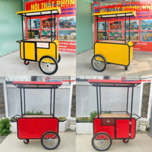 Thanh Lý Quầy Take Away Xe Đẩy Có Mái Mới 99%