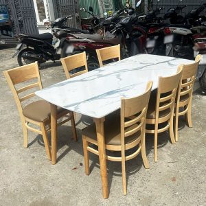 Thanh Lý Bộ Bàn Ăn 6 Ghế Cabin Cao Cấp Mới 99% (3 mẫu)