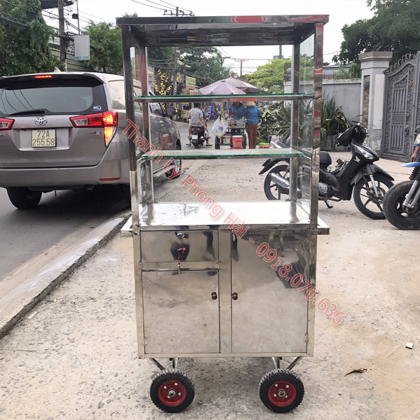 xe-day-ban-hang-via-he-thanh-ly-2 Xe Đẩy Bán Hàng Vỉa Hè Thanh Lý Giá Rẻ Tại TPHCM