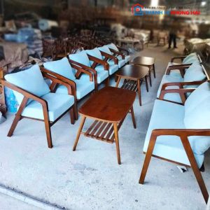 Thanh Lý Bộ Bàn Ghế Nệm Si Da Bò Mới 99% (Nhiều Màu)