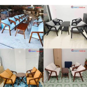 Thanh Lý Bộ Bàn Ghế Nệm Si Da Bò Mới 99% (Nhiều Màu)
