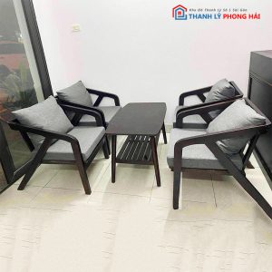 Thanh Lý Bộ Bàn Ghế Nệm Si Da Bò Mới 99% (Nhiều Màu)
