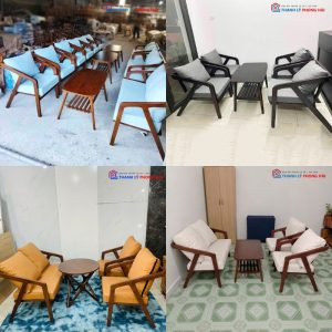 Thanh Lý Bộ Bàn Ghế Nệm Si Da Bò Mới 99% (Nhiều Màu)