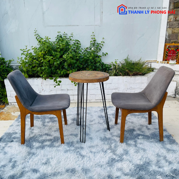 thanh-ly-ghe-cafe-70-2 Ghế Cafe Khung Gỗ Nệm Bọc Da Simili Cũ