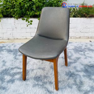 Ghế Cafe Khung Gỗ Nệm Bọc Da Simili Cũ