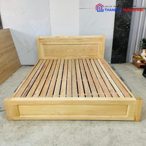 Thanh Lý Giường Bệt Gỗ Sồi 1M6 Tồn Kho Mới 99%