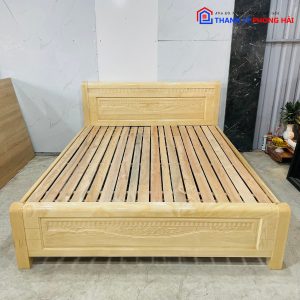 Than Lý Giường Gỗ Sồi 1M6 Tồn Kho Mới 99%