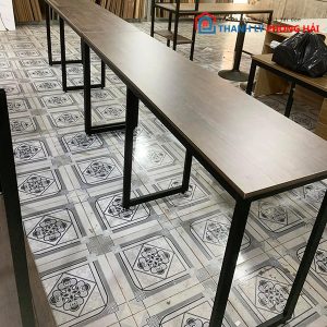 Thanh Lý Bàn Làm Việc Gỗ 1M6x60 Xám Mới 99%