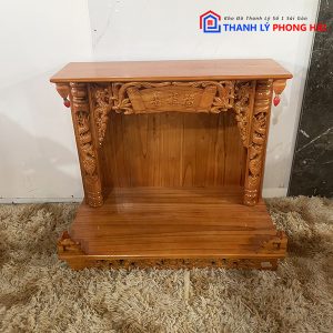 Thanh Lý Bàn Thờ Thần Tài - Ông Địa Gỗ Xoan Hàng Mới 99% Giá Rẻ