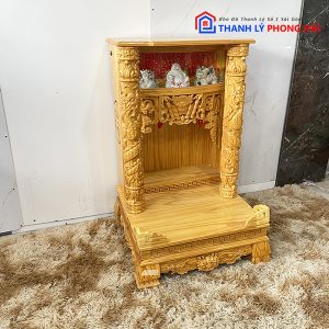 Thanh Lý Bàn Thờ Ông Địa Cột Rồng Mới 99%