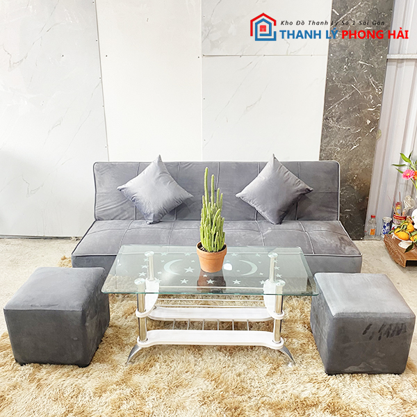 Thanh-ly-bo-sofa-bed-vai-nhung-xam-99%