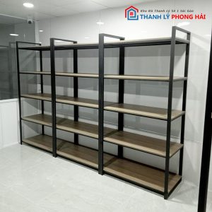 Thanh Lý Kê Hồ Sơ Gỗ 5 Tầng Xám Mới 99%